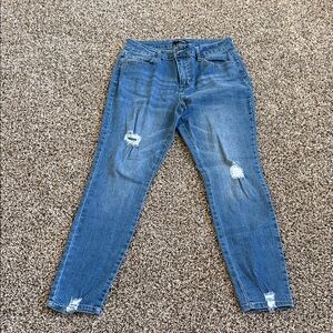 d. jeans Blue Ripped Skinny Jeans